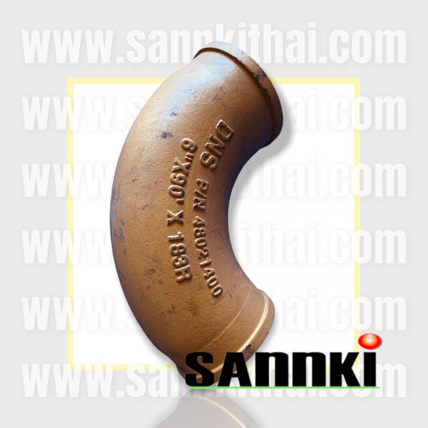 Delivery pipe Elbow ข้องอ6x90˚x183 SK (DN150x90) Samsung สีเหลือง