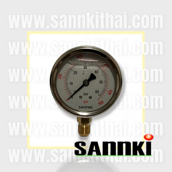 เกจ์ Pressure gauge 60 Bar (ออกข้าง)