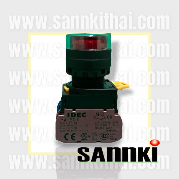 Switch press-button IDEC type YW1L-MF2E11Q4R 6K319