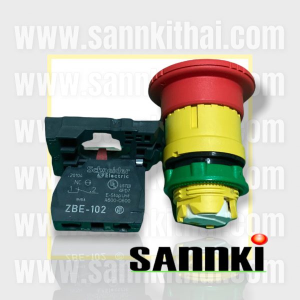Switch press-button Schneider ZBE-102 / 67165001
