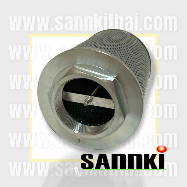 กรองดูด 3"OD168-x-H210-x-80um.-210x159x85