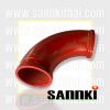 Elbow 6×90˚x183 SK (19×171 cm.) ท้ายปั๊ม แดง Flange บ่า 19×171 5-5