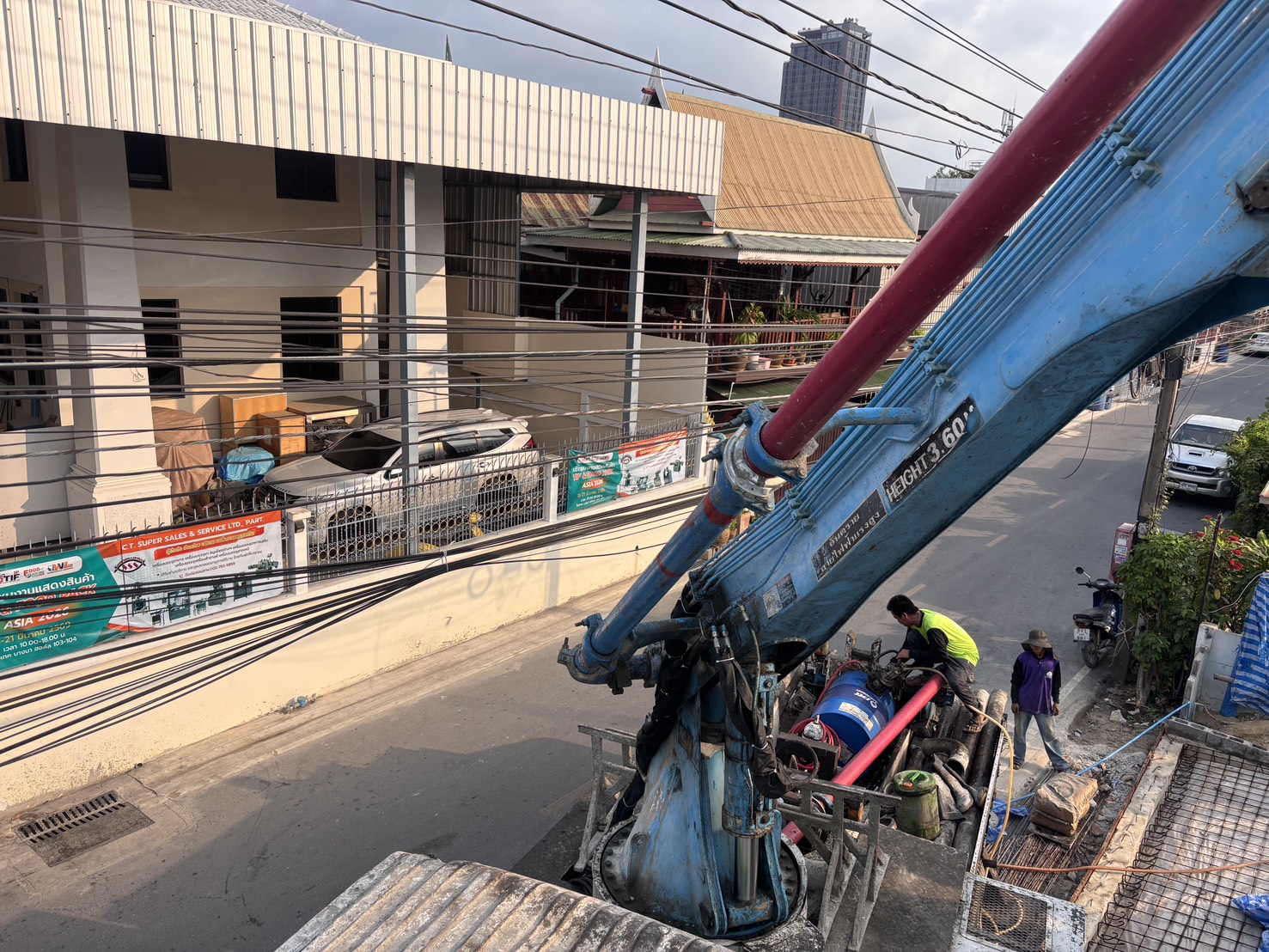 ปั๊มคอนกรีต Sannki Thai หน้างาน รูปที่ 2