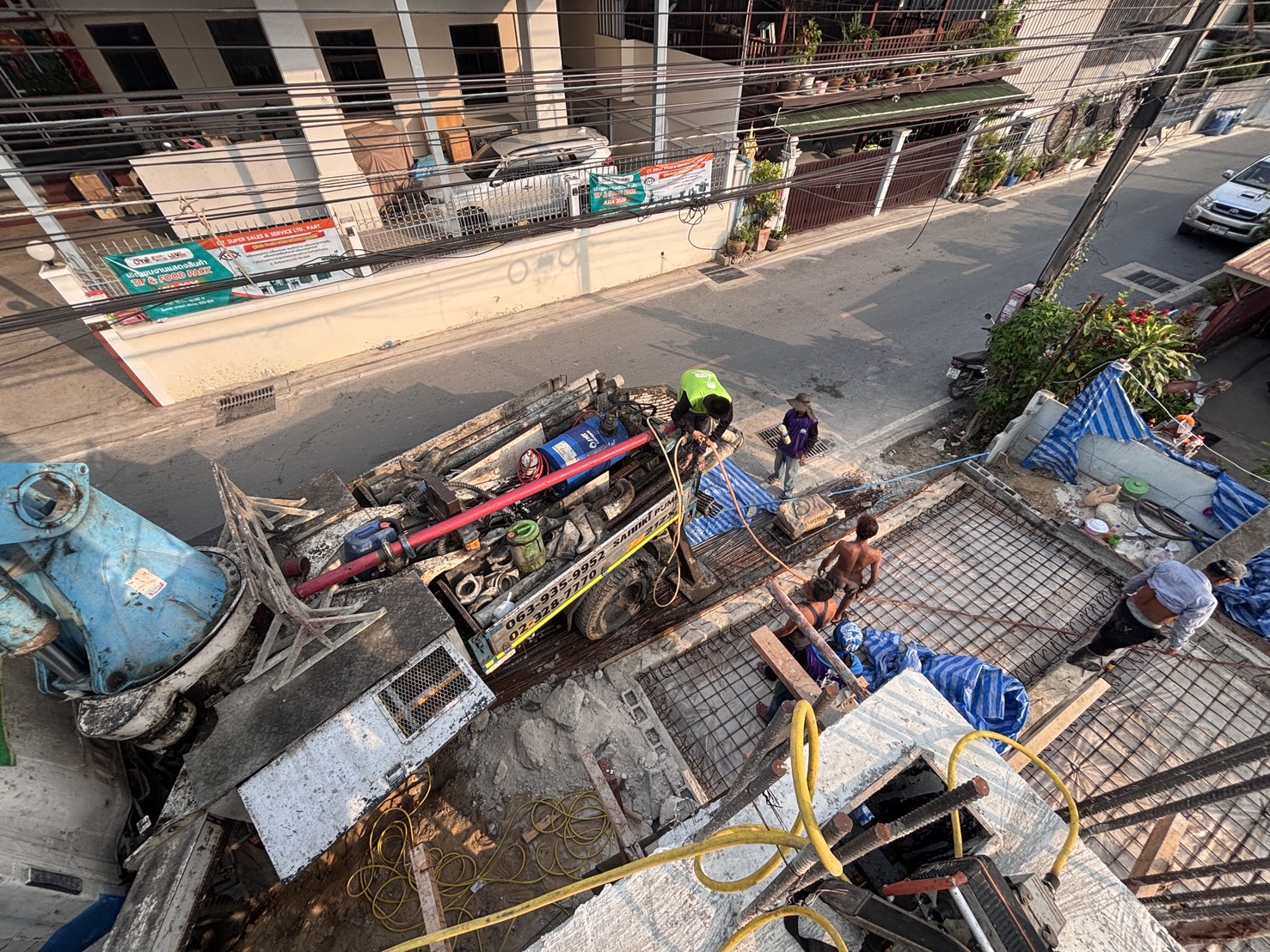 ปั๊มคอนกรีต Sannki Thai หน้างาน รูปที่ 4