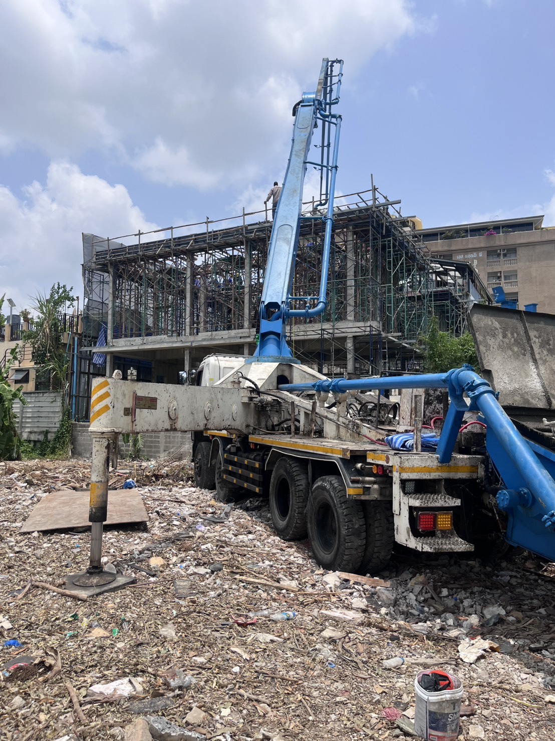 ปั๊มคอนกรีต Sannki Thai หน้างาน รูปที่ 4