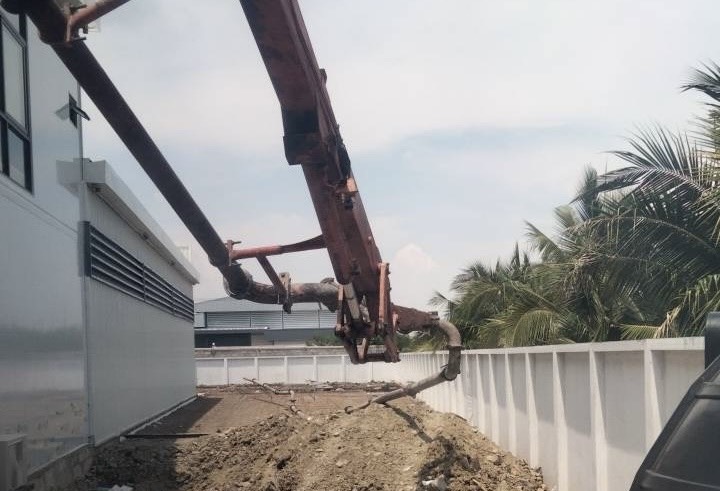 เช่าปั๊มคอนกรีต บ้านเกาะ สมุทรสาคร เทพื้น บ้านเกาะ สมุทรสาคร 35 คิว รูปที่ 1 Sannki Thai